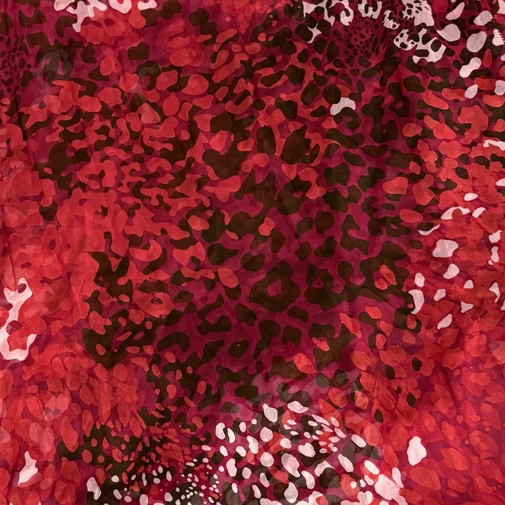 Yansi Fugel Silk Scarves in Red and Pink
